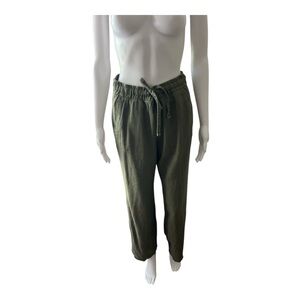 Old Navy Olive Green Linen Pants Size XS
